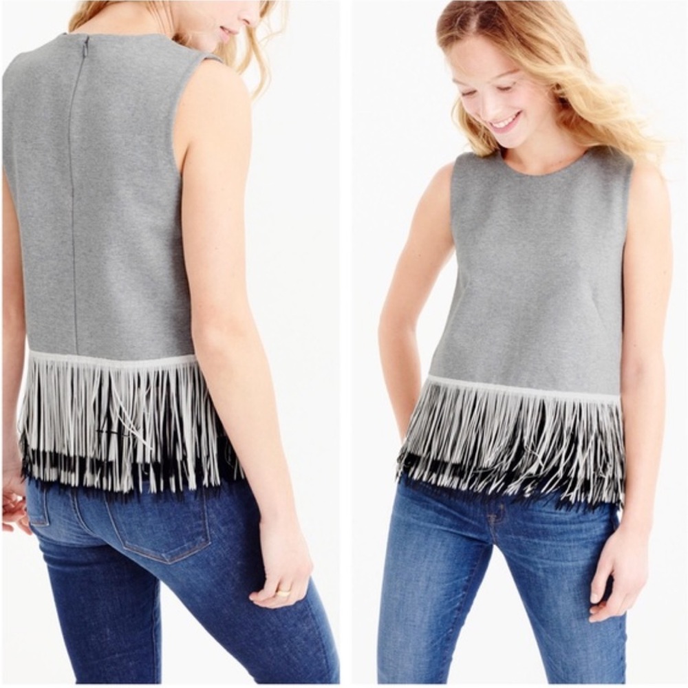 JCREW fringe top