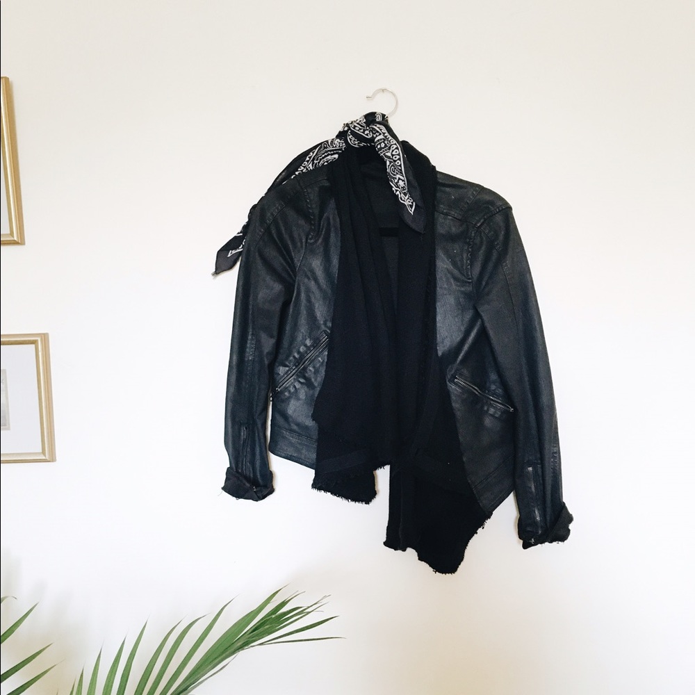 Free people leathelike jacket