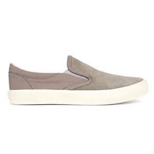 Suede Grey Slip On Shoes