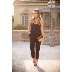Black sequin jumpsuit