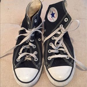 Converse all star black high tops
