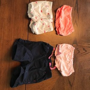4 pairs 0-3 mo shorts