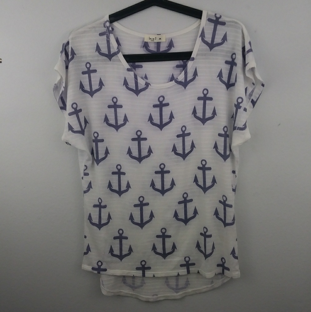 Love J Usa Notical Silky soft print Shirt