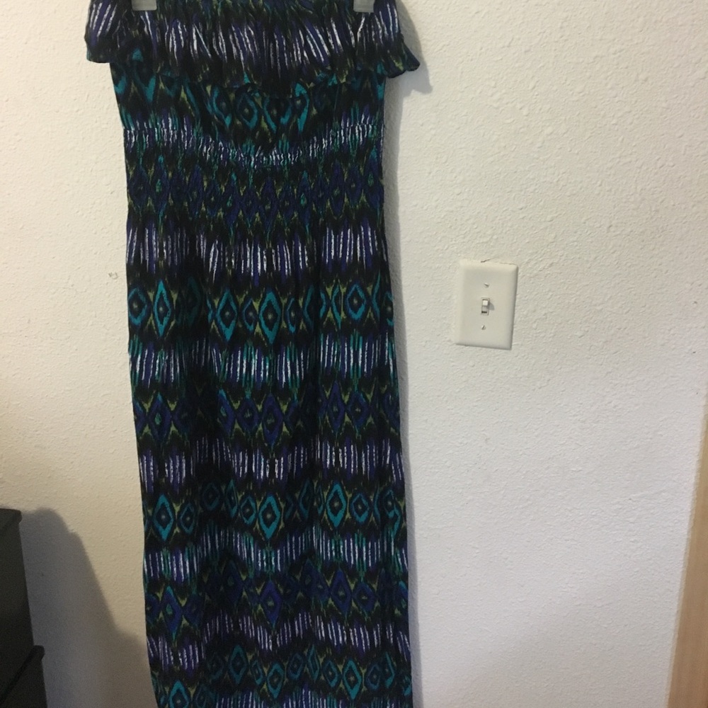 Colorful tribal print dress