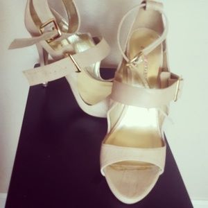 Strappy sandal heels