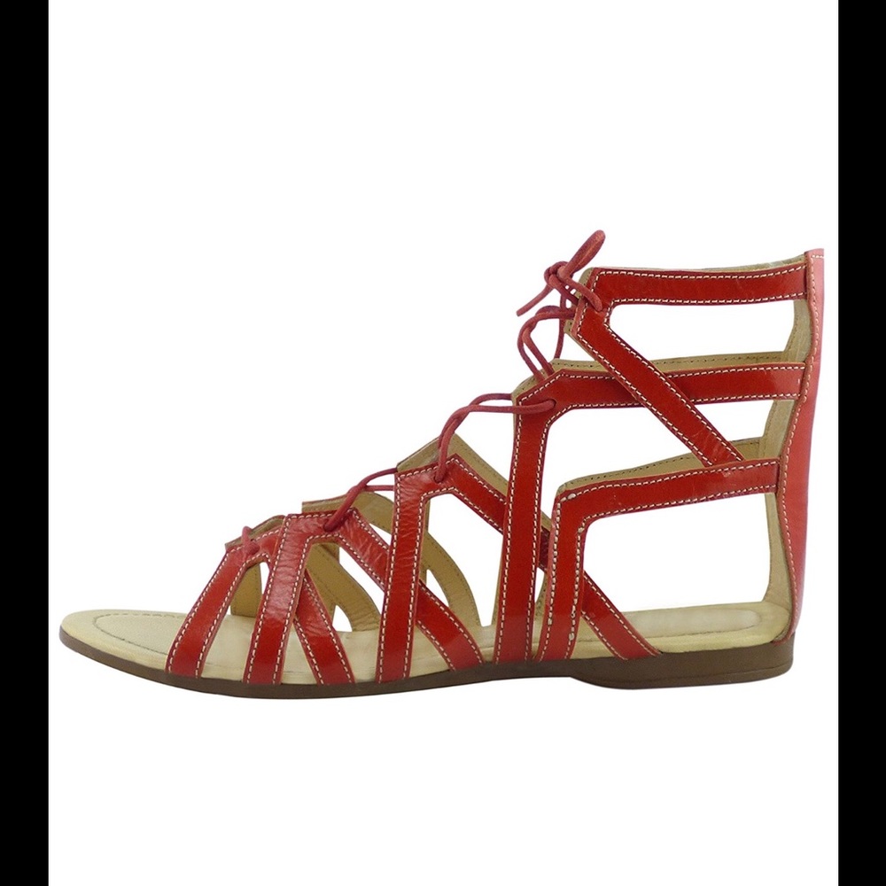 Red Gladiator Sandals