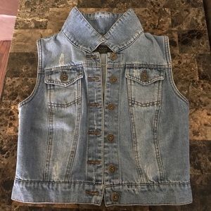 Ci Sono Denim Jean Jacket Vest