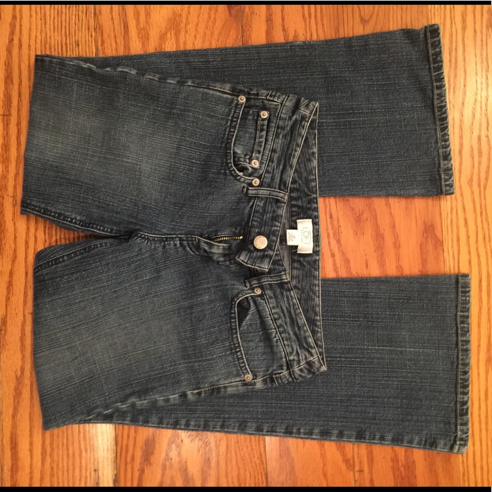 LOFT Distressed Jean, Blue