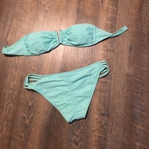 Two piece aqua swim suit!