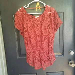 💜 3 FOR $25 💜 UO "Pins and Needles" Peplum Top