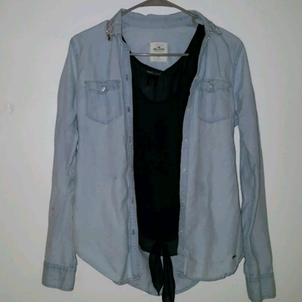 Hollister Denim Button-Up
