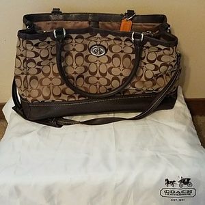 Coach laptop bag carryall