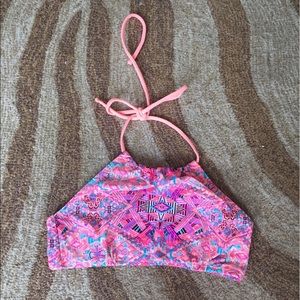High Neck Bathing Suit Top