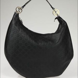 Gucci Guccissima Leather Hobo Black