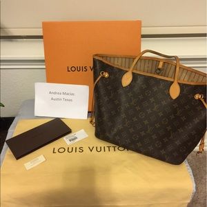 Authentic Louis Vuitton monogram neverful Mm