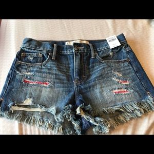 Abercrombie & Fitch high waisted jean shorts