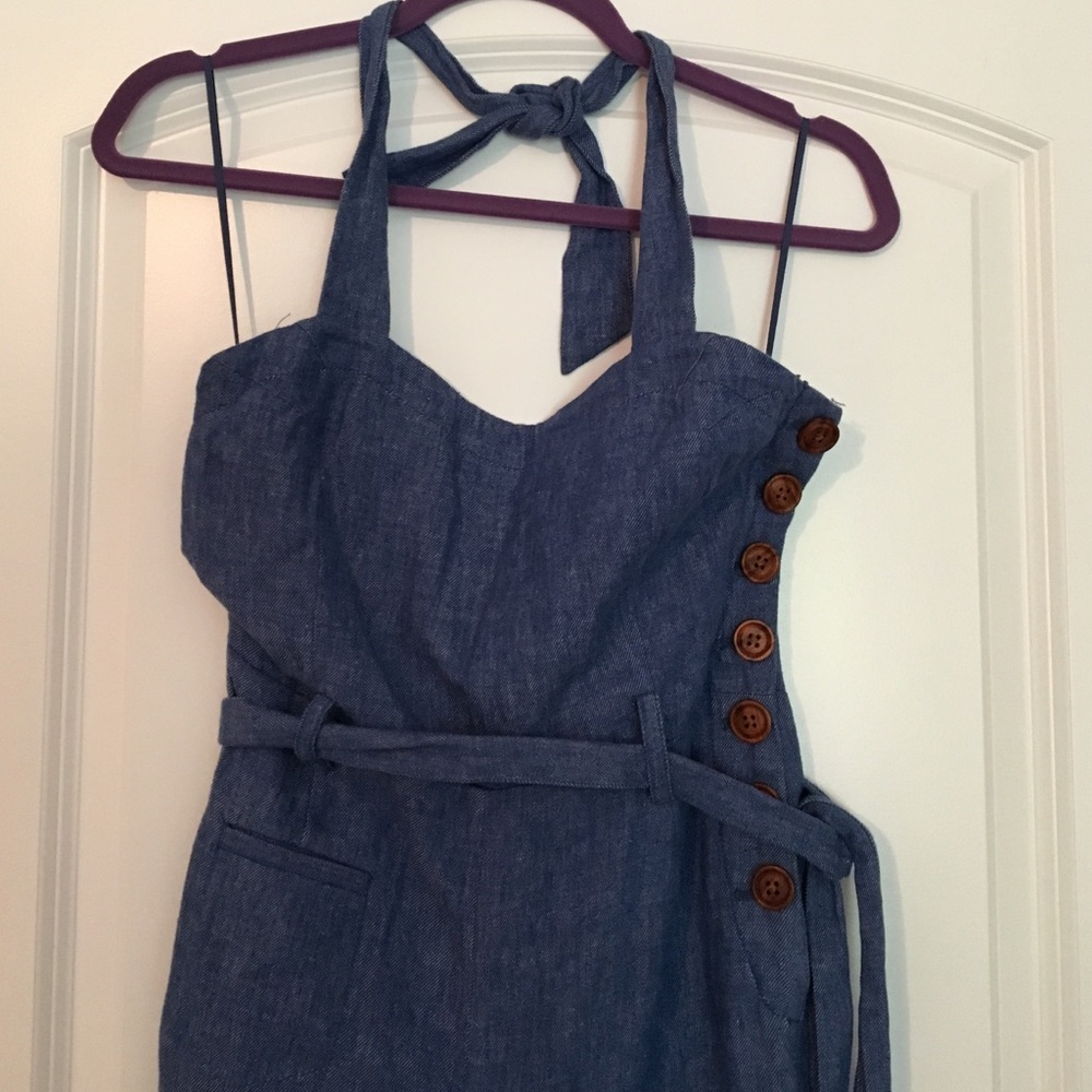 Halter top bellbottom jumper