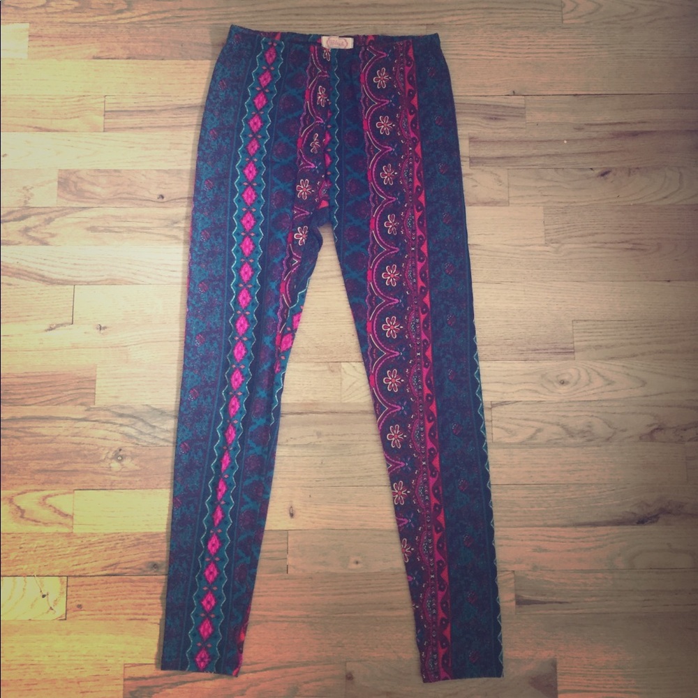 Blush Patterned Leggings