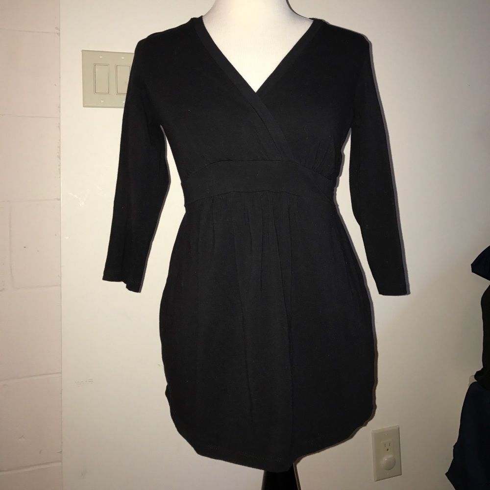 Motherhood maternity nursing friendly shirt Black