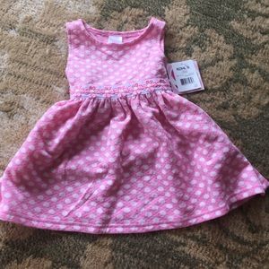 18 month pink polka dot dress - nwt