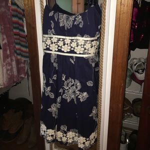 Flowered blue sundress