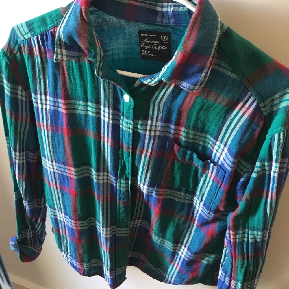 Plaid button down flannel
