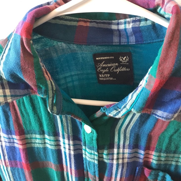 Plaid button down flannel - Picture 2 of 3