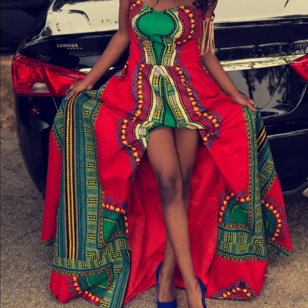 African themed prom dress