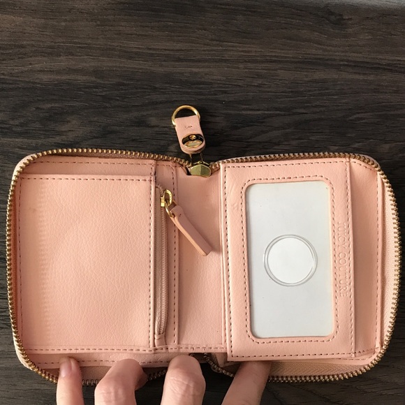 Juicy Couture Bags Juicy Couture Velour Logo Trifold Zipper Wallet