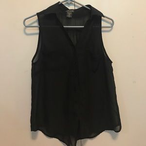 Black tank top