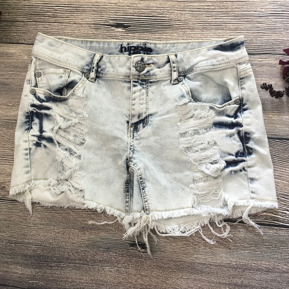 Hippie Laundry Pants - Hippie Laundry heavy distressed cutoff shorts sz 9