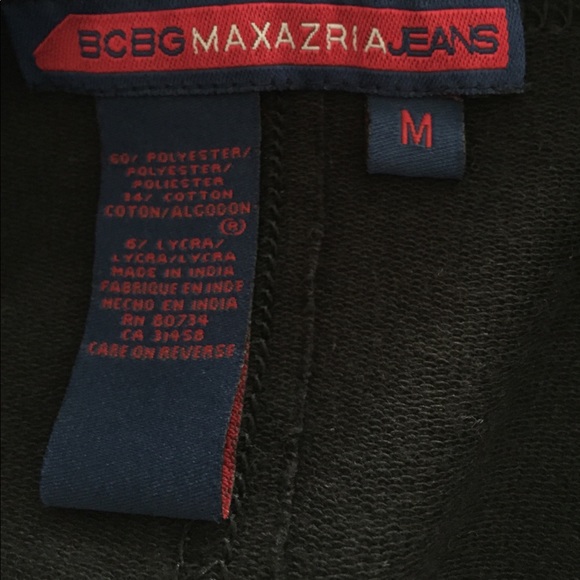 BCBG MAXAZRIA JEANS Black Top. - Picture 3 of 4