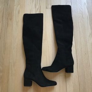 Over the knee black suede Sam Edelman boots