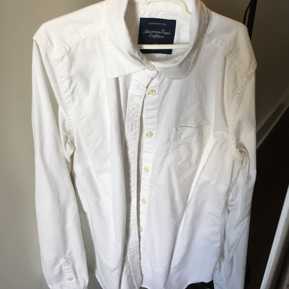 White button down top from American Eagle