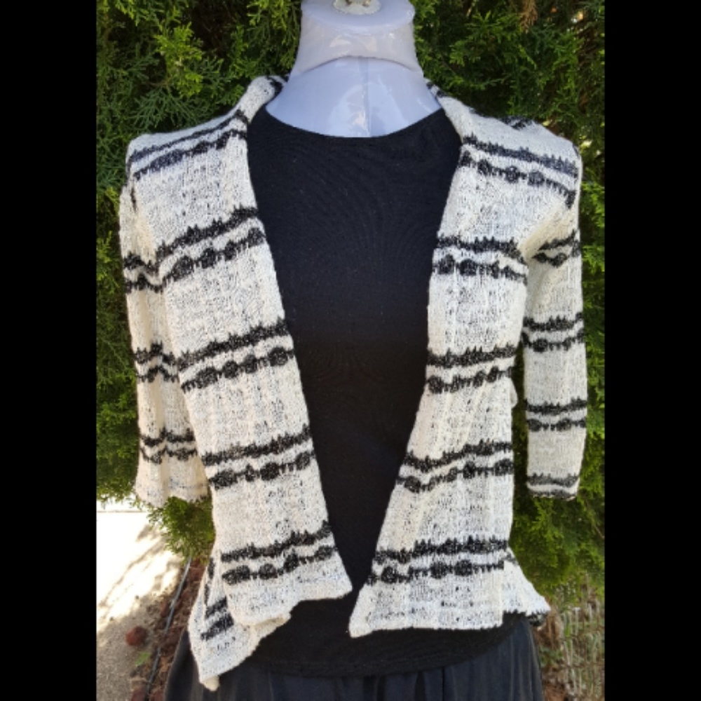 White Sweater And Black Attached Tank Set