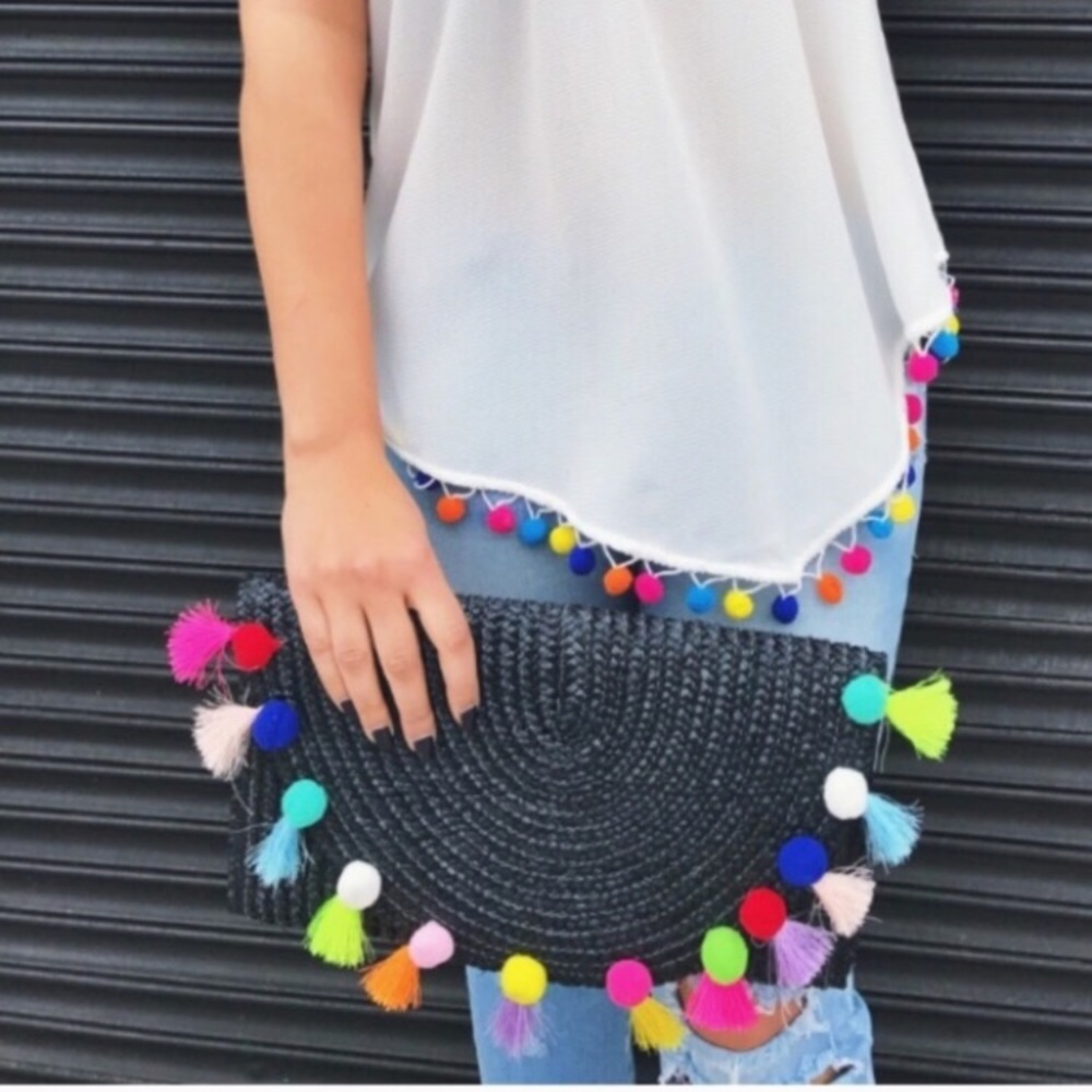 LAST ONE! Pom Pom Clutch - Picture 5 of 8