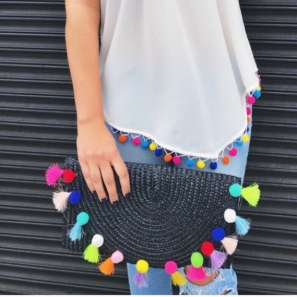 LAST ONE! Pom Pom Clutch - Picture 5 of 8