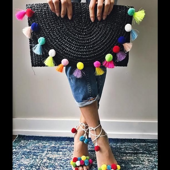 LAST ONE! Pom Pom Clutch - Picture 4 of 8