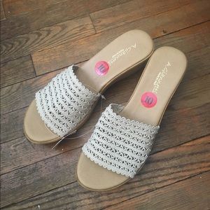 A. Giannetti - Wedge Slide Sandal