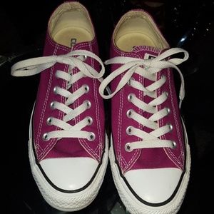 Converse magenta sneakers