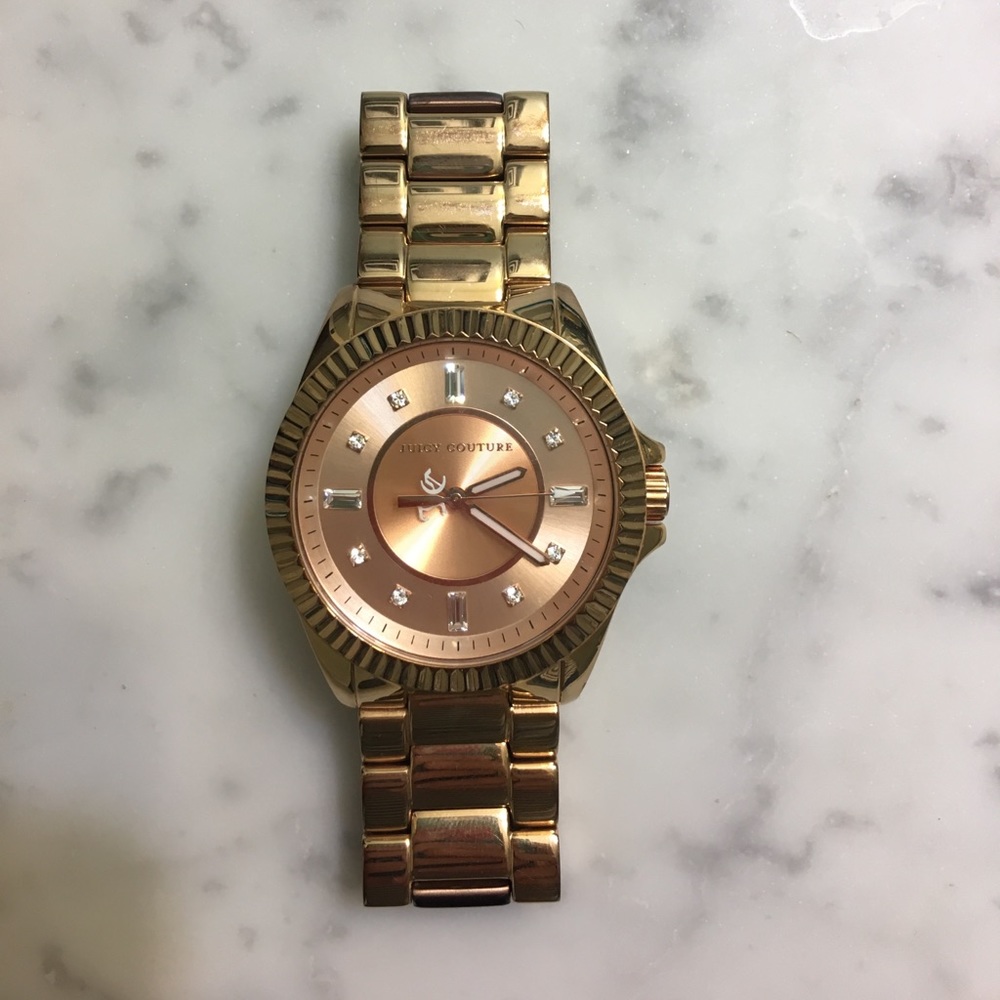Juicy couture rose gold watch