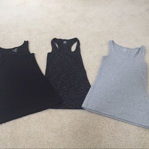3 fitted tanks