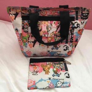 Pink colorful purse and coin purse