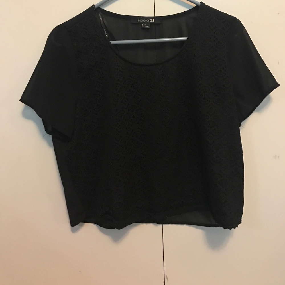 Never worn forever 21 lace crop