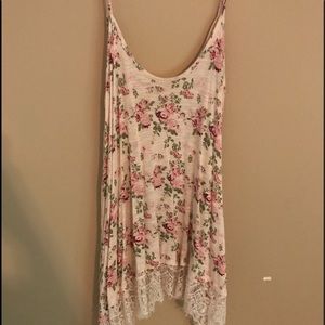 Spaghetti strap swing top
