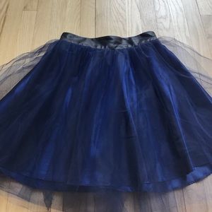Free people midnight blue tulle skirt