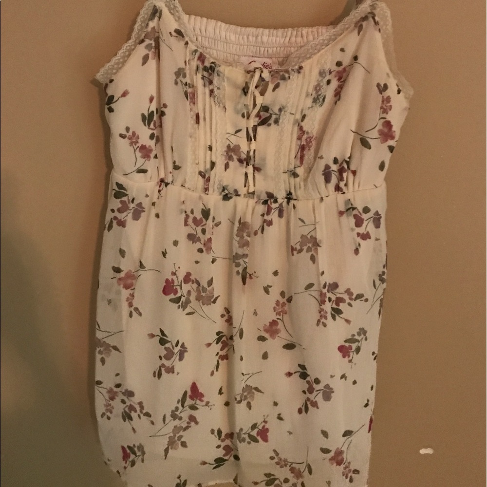 Candies lined babydoll tank