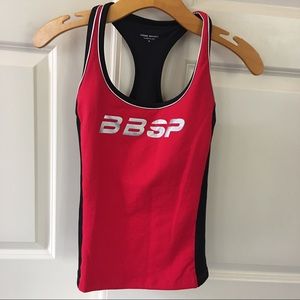 BEBE Sport BBSP Logo Racerback Tank Top. Small