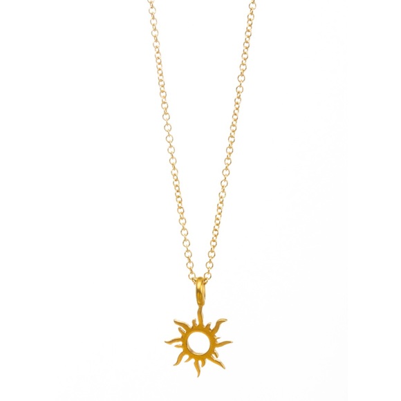 ☀️ Forever Summer Sun Gold Dainty pendant necklace - Picture 3 of 7