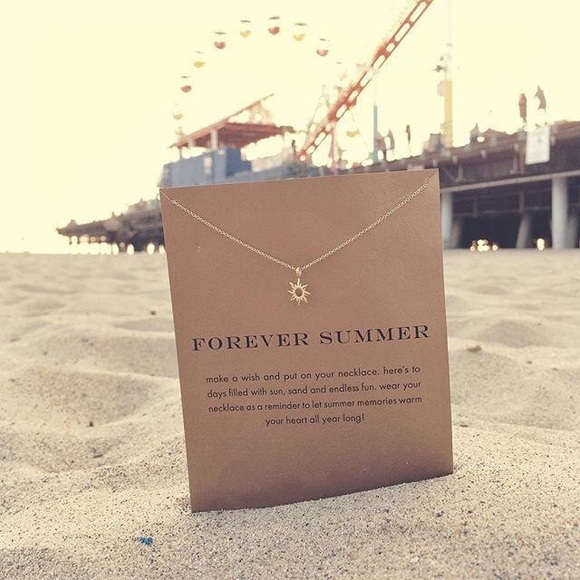 ☀️ Forever Summer Sun Gold Dainty pendant necklace - Picture 5 of 7